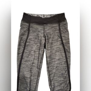 Lululemon Gray and Black Tights